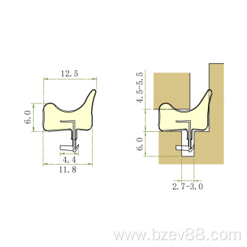 Custom Pu Door Seal Adhesive Foam Seal Strip Pu Foam Rubber Sealing Weather Strip for Wooden